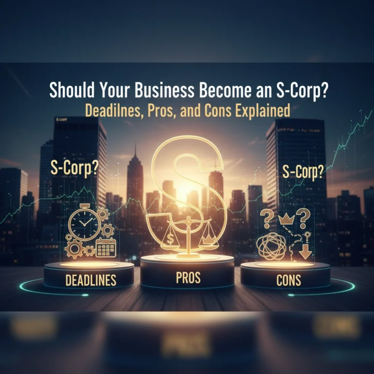 Should Your Business Become an S-Corp? Deadlines, Pros, and Cons Explained